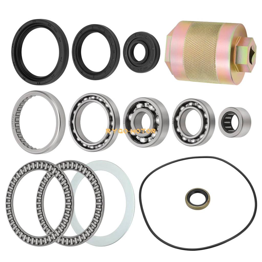 Front Differential Bearing Seal Kit with Nut Tool for Kawasaki Brute Force 650 750 (2005–2023)