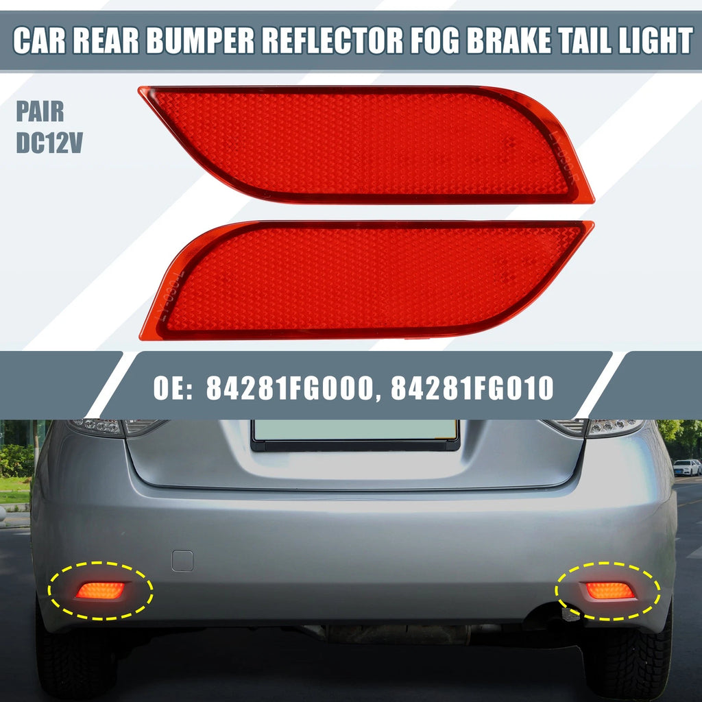 Rear Bumper Reflector LED Light Set for Subaru Impreza (2015–2017)