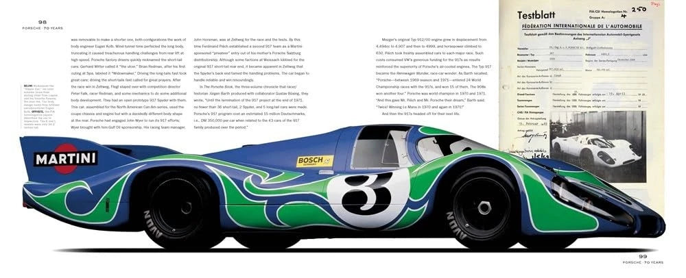 Porsche 70 Years Book for 356, 914, 911, Boxster, 924, 948 (All Models)