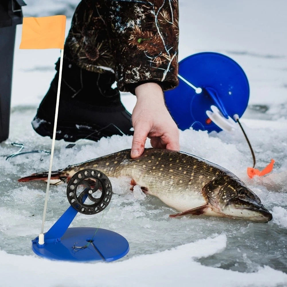Portable Ice Fishing Flags Automatic Rod Cover
