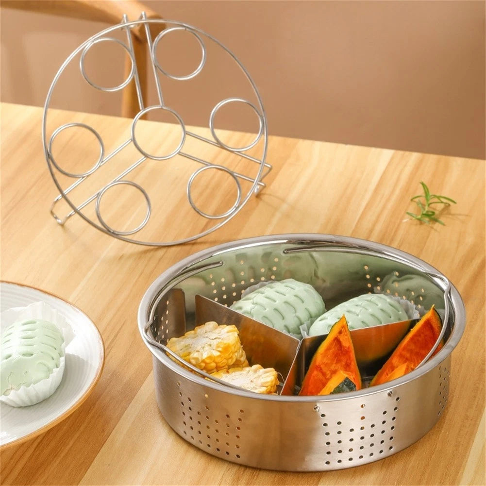 Stainless Steel Steamer Rack for Cooking Dumplings and Veggies