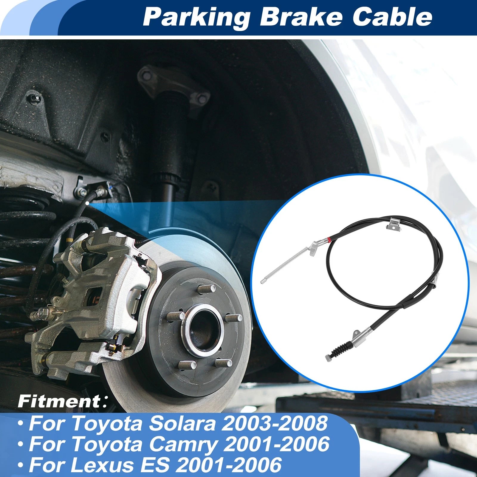 Rear Left Parking Brake Cable Assembly for Toyota Solara (2003–2008)