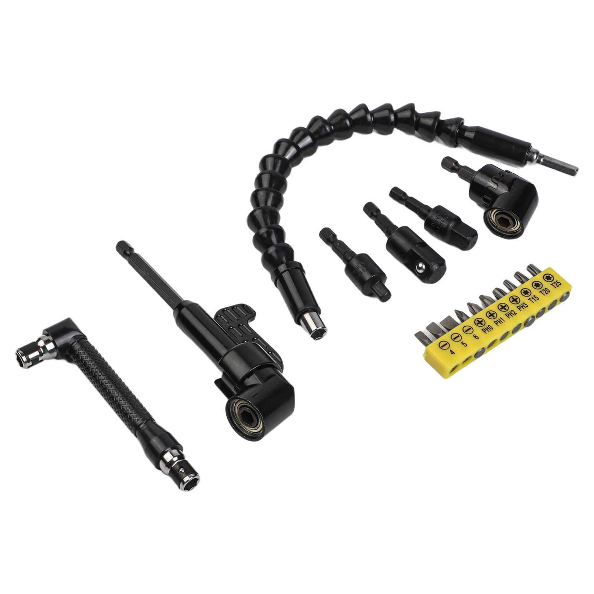 17pcs Flexible Drill Bit Extension Set for Automotive Use
