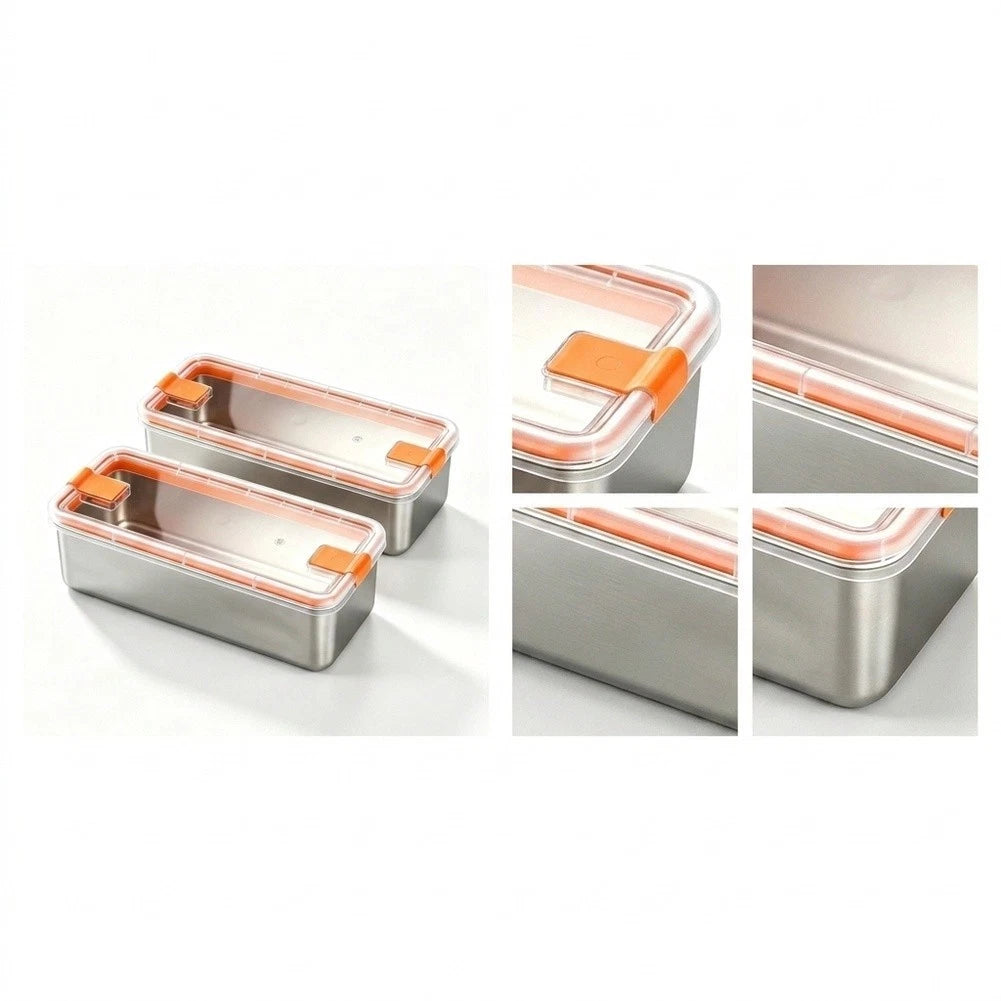 Stainless Steel Cheese Storage Bin for Kitchen