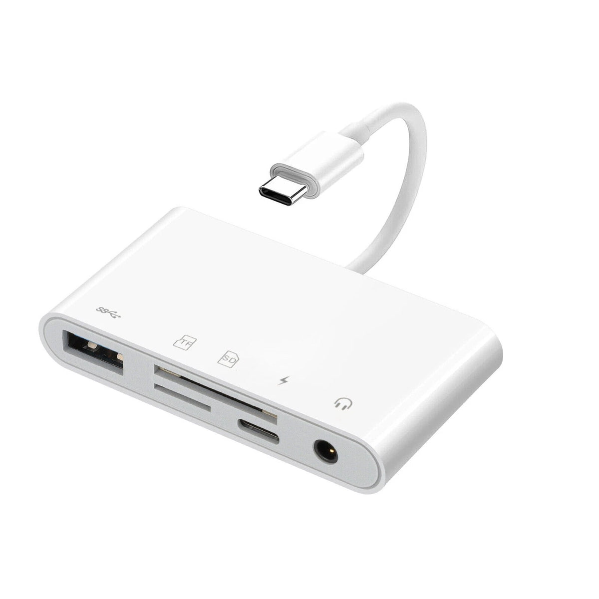 5 in 1 USB-C Memory Card Reader for Type C Phones (USB-C Adapter)