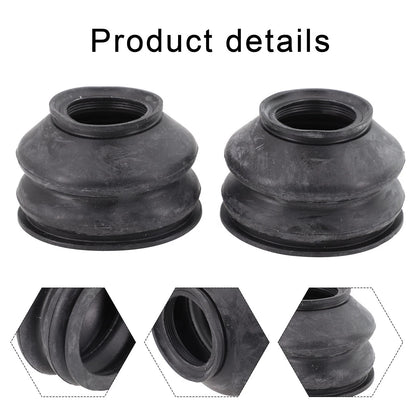2x Silicone 23 41 33 Tie Rod End And Ball Joint Dust Boots Cover Black