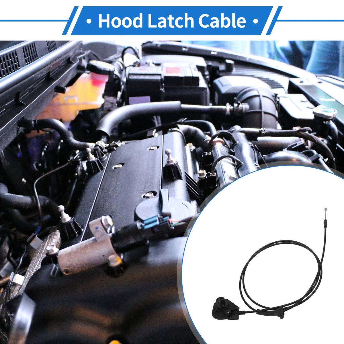 Hood Release Cable No.FT4B16B975A for Ford Edge (2015–2024)