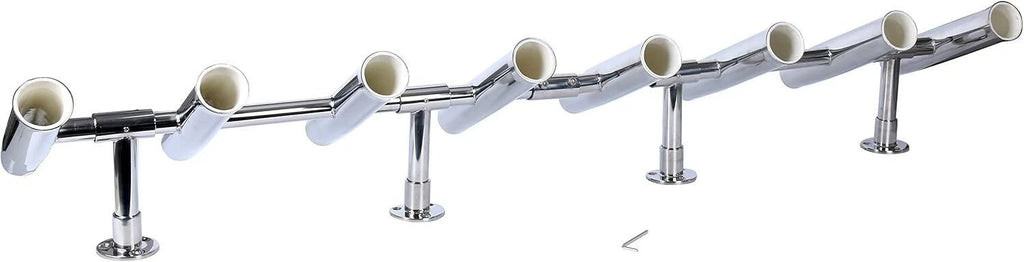 8 Tube Stainless Steel Fishing Rod Holders for Marine Boat Yacht