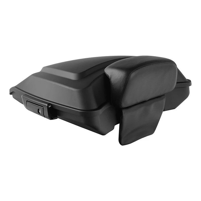Matte Black Razor Trunk Backrest Pad for Harley Touring (2014–2023)