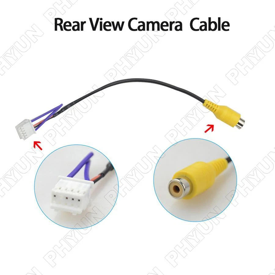 RCA Rear View Reversing Camera Cable Adaptor For Android Car Radio Stereo Player