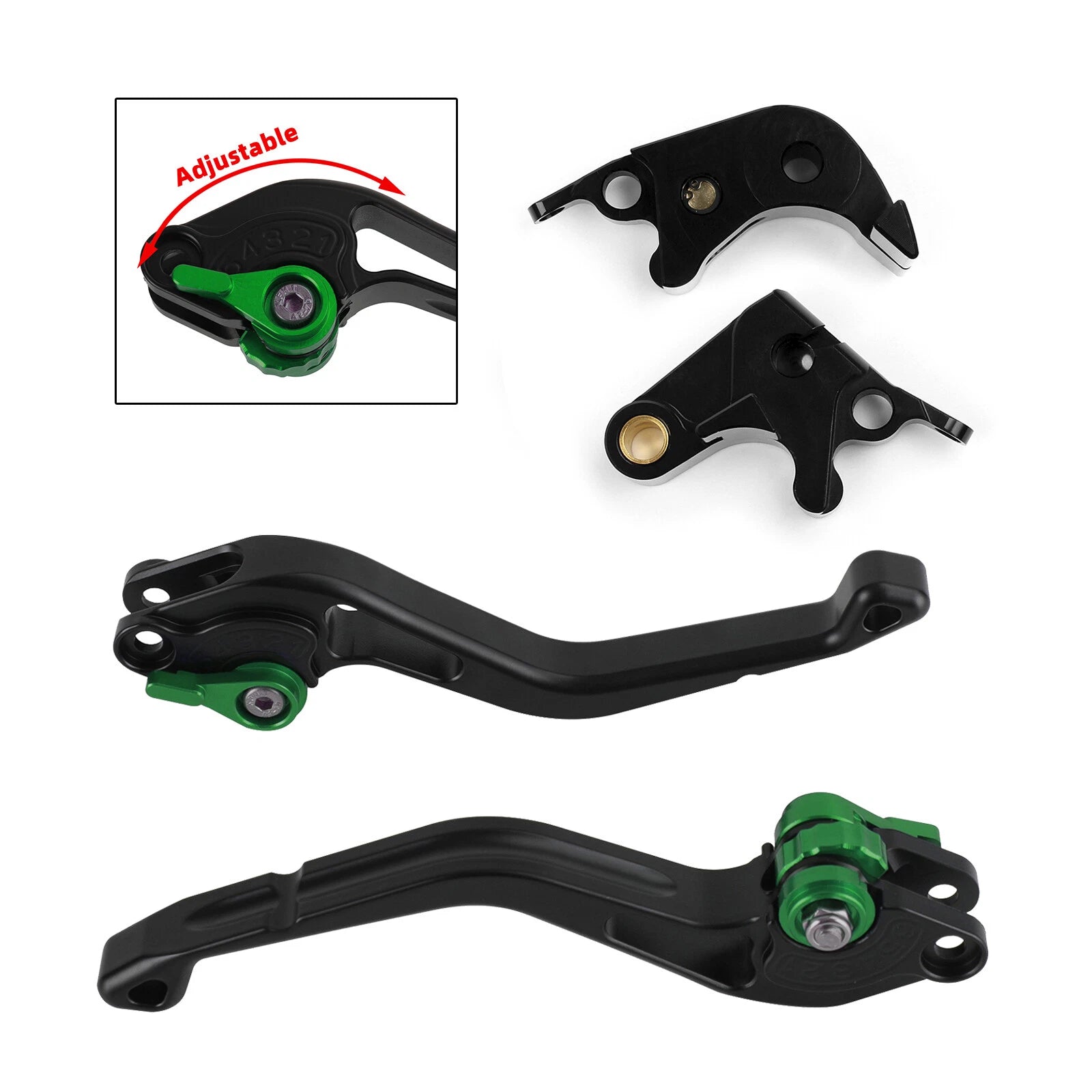 Short Clutch Brake Lever for Suzuki GSXR600 750 (2006–2010) GSXR1000 (2005–2006) T9