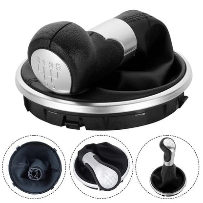 Leatherette Gear Knob and Case for Skoda For Fabia MK2 For Roomster 2007 2012