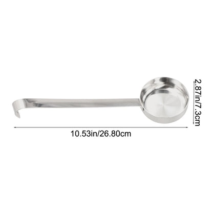 Flat Bottomed Measuring Spoon for Pizza Sauce - Accurate Ounce Measure