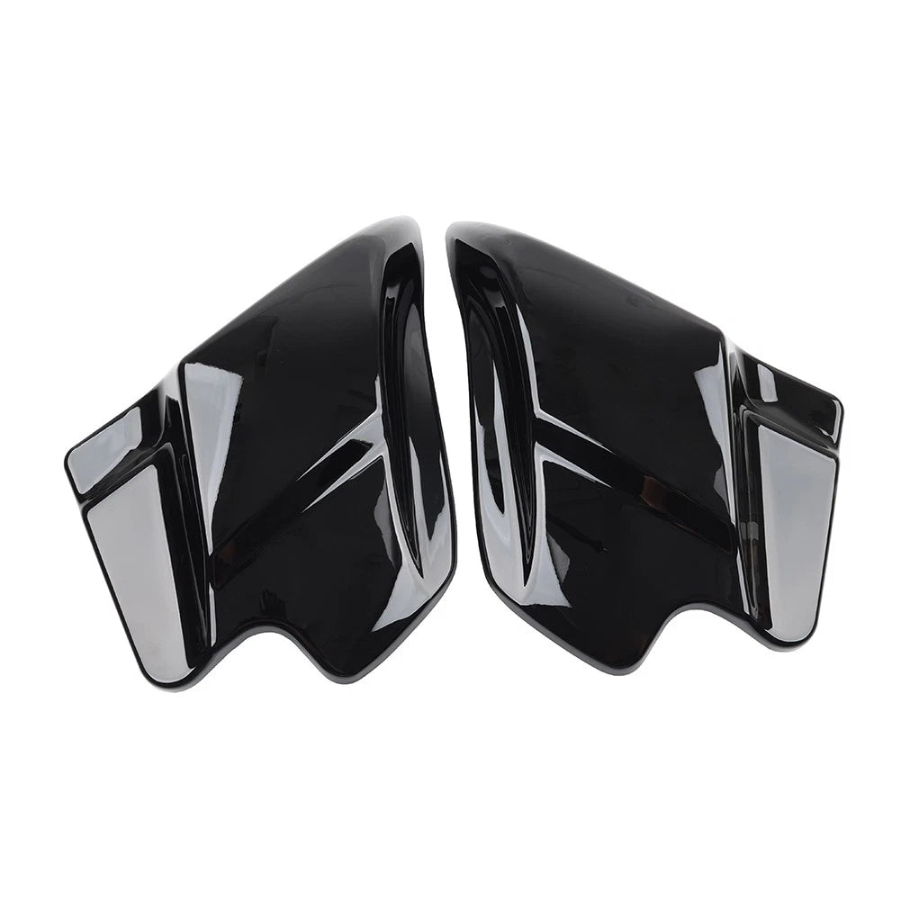 Gloss Black Side Cover Panels For Harley Touring Electra Glide Road King 97-07