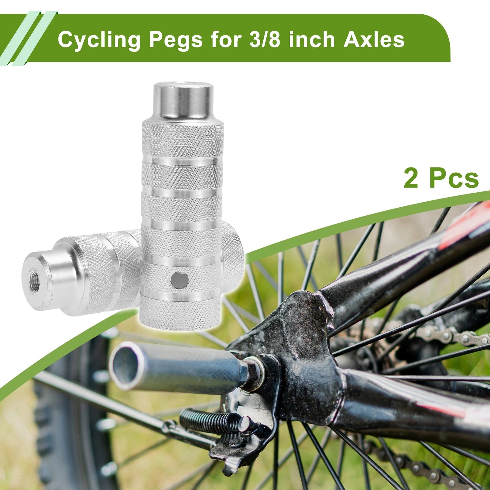 Bike Pegs 110mm Replacement Set for Universal Cruiser Motorcycles (Any Year)