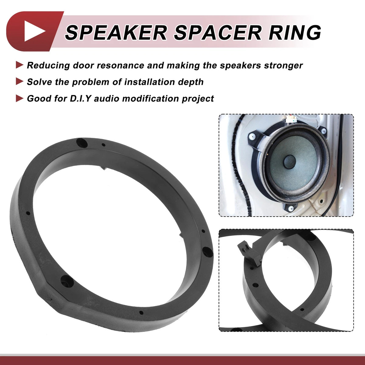 Speaker Spacer Ring Adapter for Honda Accord (2003–2007) Front Door 6x9
