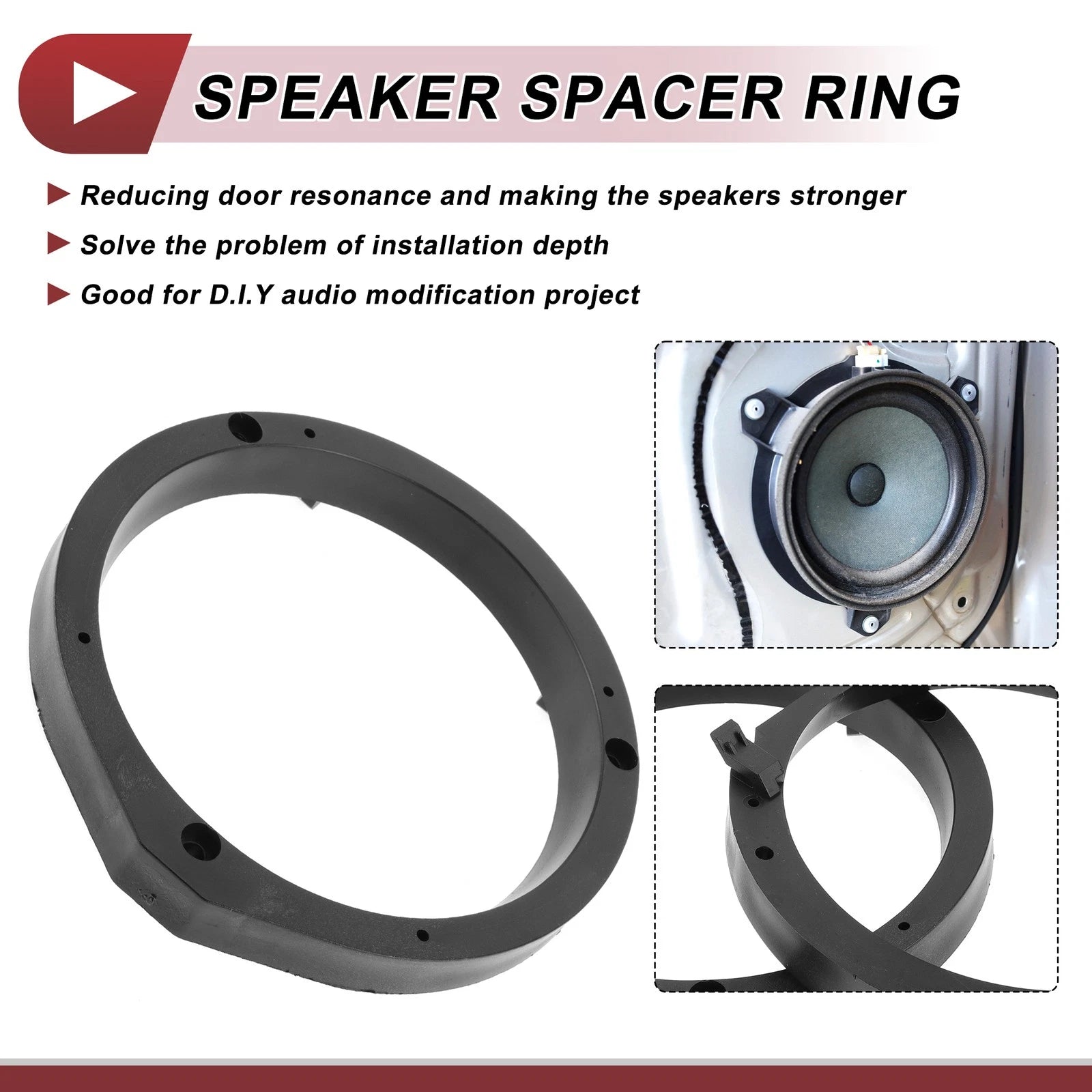 Speaker Spacer Ring Adapter for Honda Accord (2003–2007) Front Door 6x9