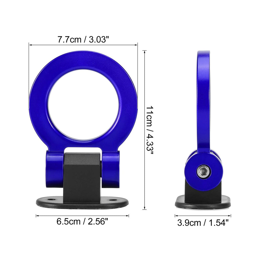 Tow Hook Decor Blue Ring Set for Universal Car Bumper Trailer (Universal)