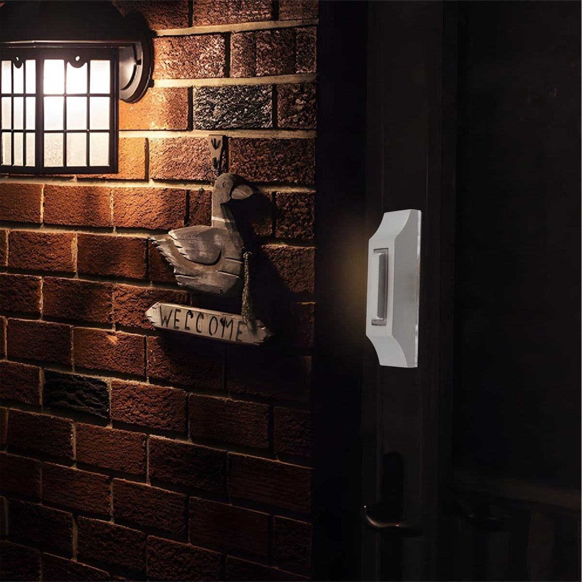 Weatherproof Wired LED Doorbell Button for Universal Use