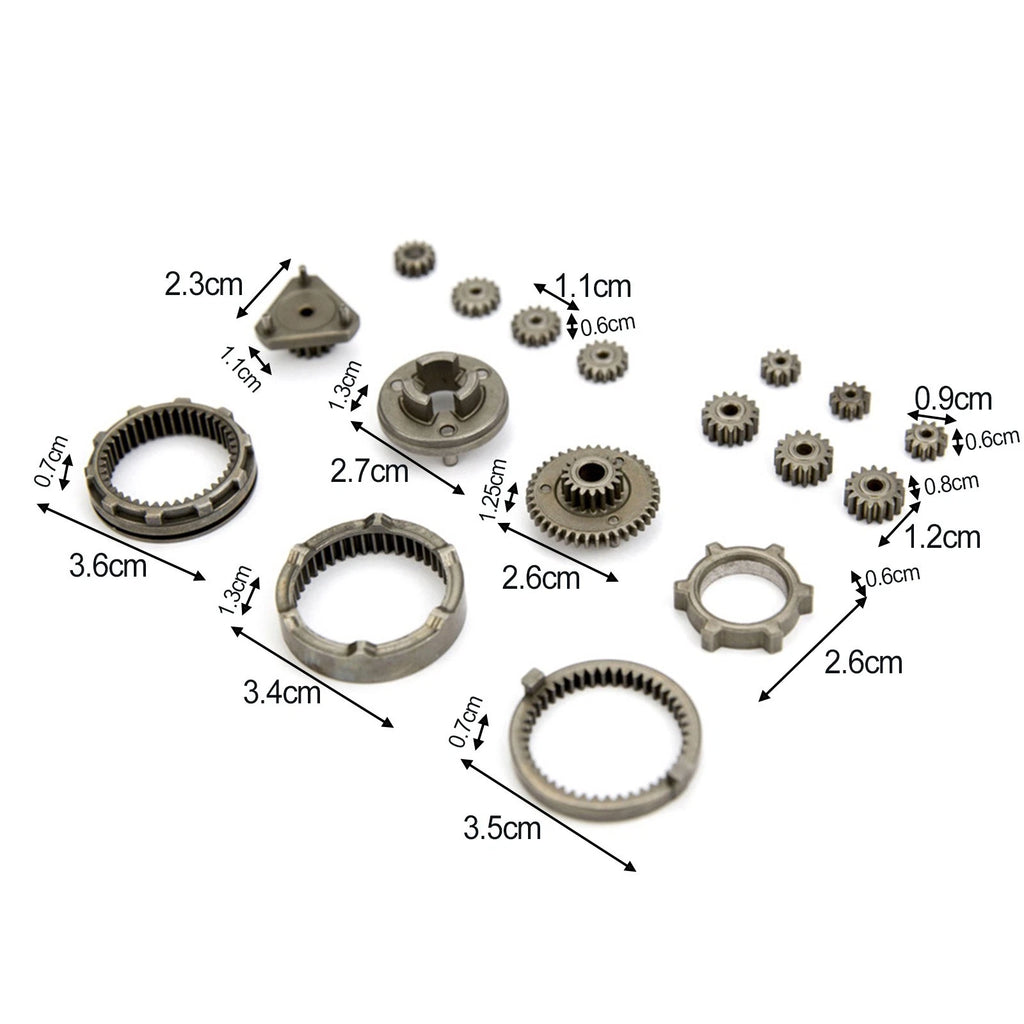 17pcs Brushless Lithium Drill Gear Set Selflocking Reduction Gear Set