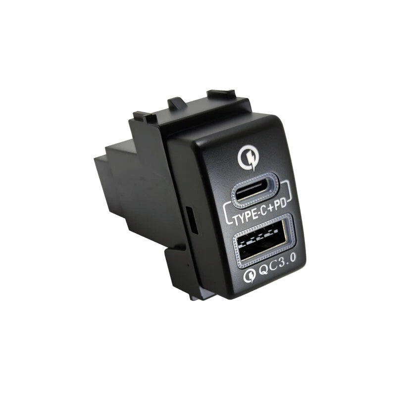 USB QC3.0 Charger PD for Nissan Altima Sentra X-Trail Infiniti QX50 QX56 G37