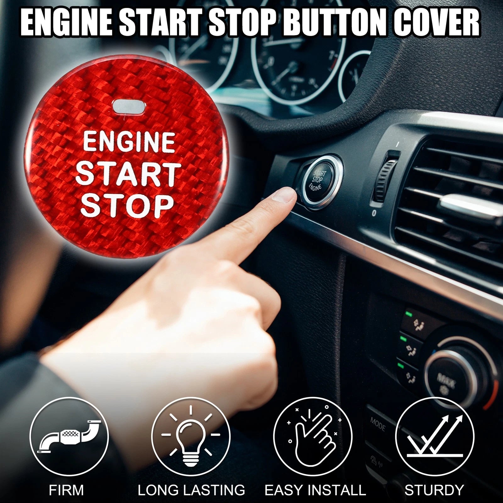 Engine Start Stop Button Cover Replacement for Subaru Forester (2019–2024)