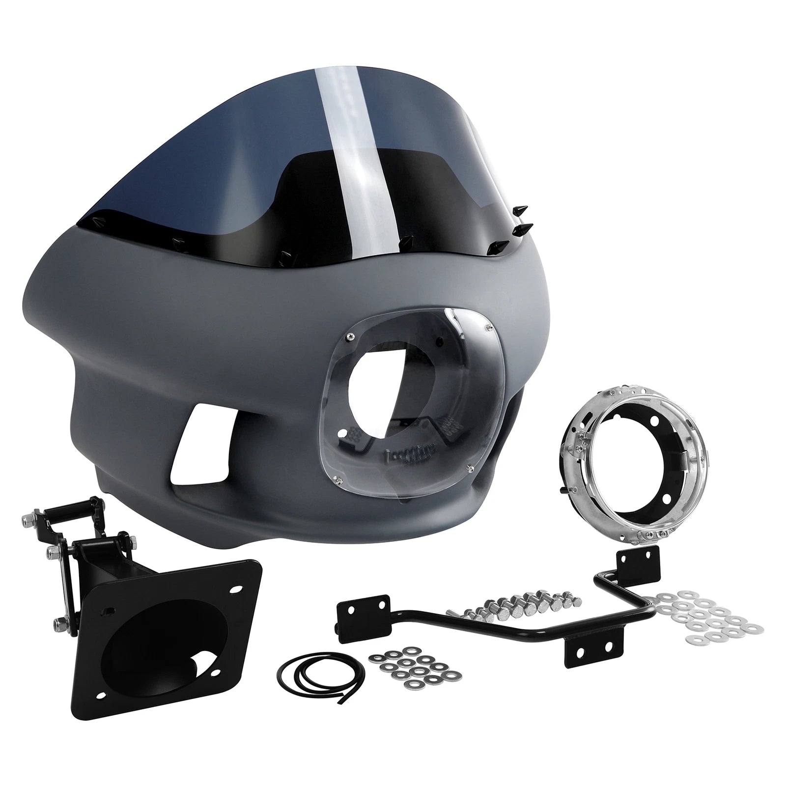 Front Fairing Upper Cowl 7" Headlight & Mounts Kit for Harley Softail (2018–2024)