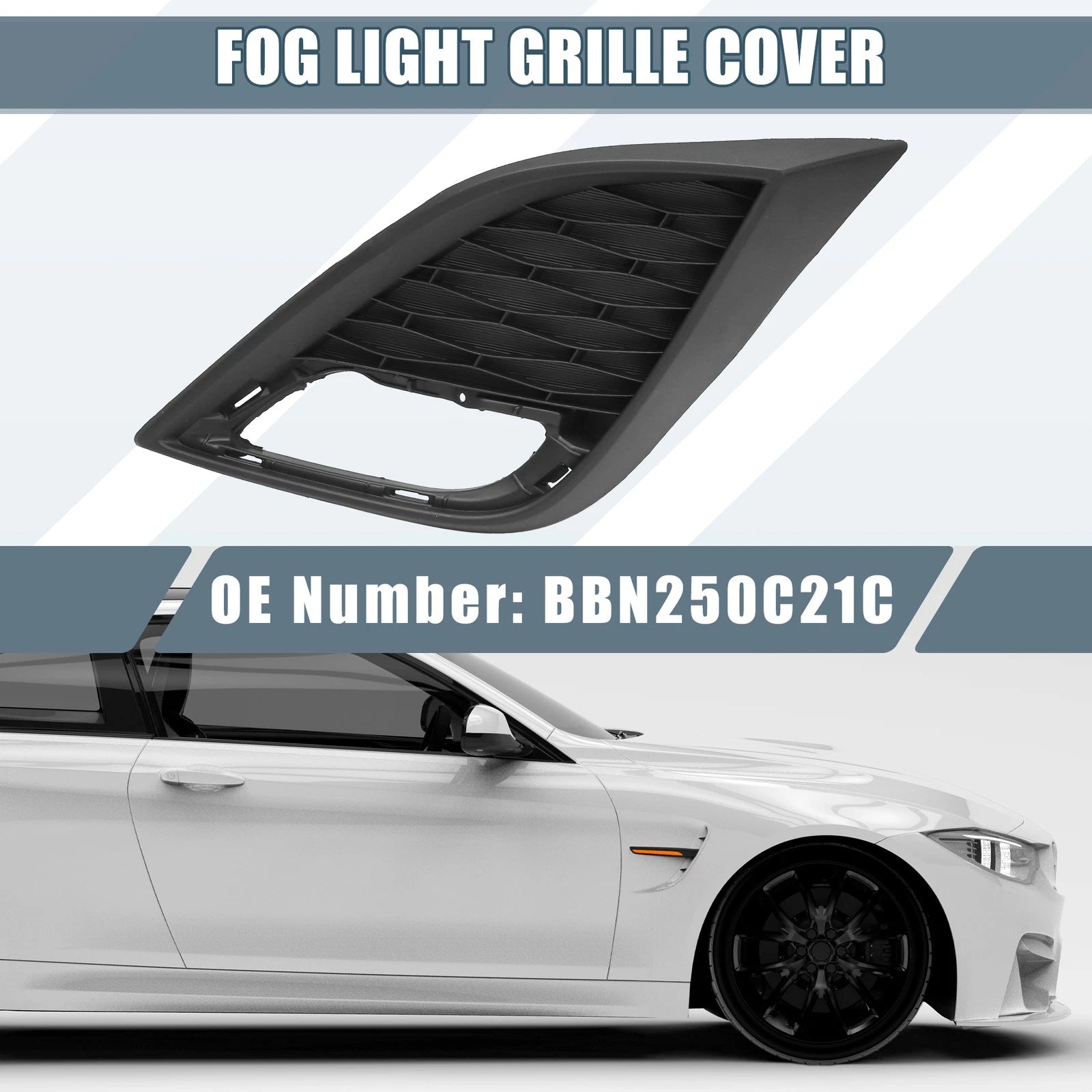 Front Left Fog Light Grille Cover Trim Replacement for Mazda 3 (2010–2011)