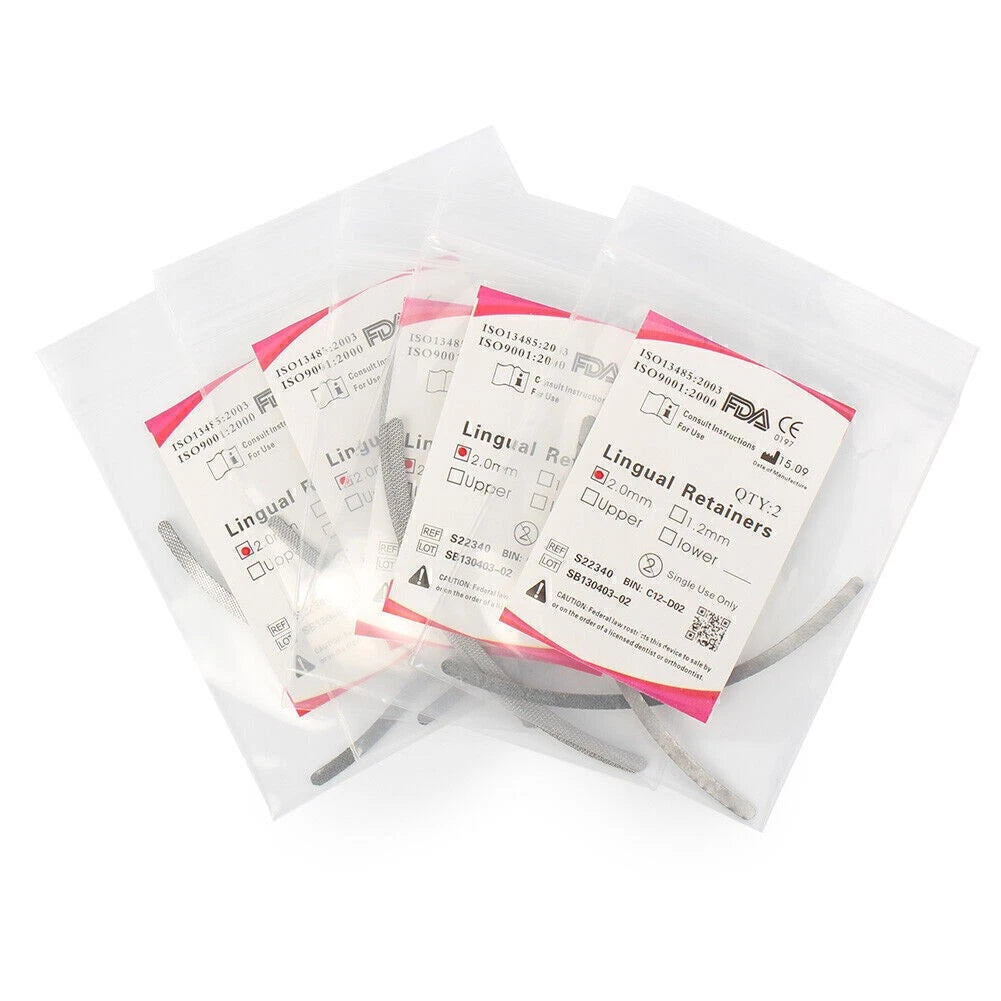 2mm Dental Universal Retainer Mesh Base - Set of 10