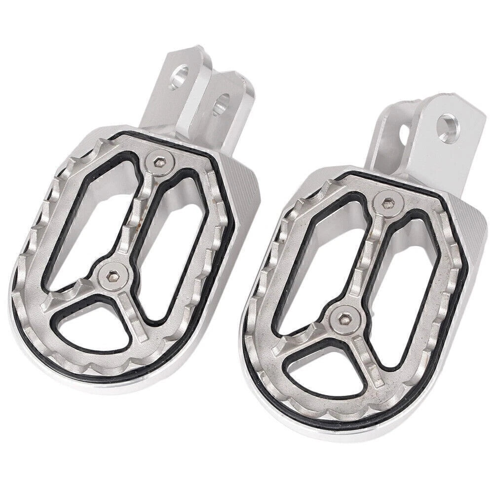 2X Motorcycle Foot Pegs for Honda CRF230L (2003–2009) Silver