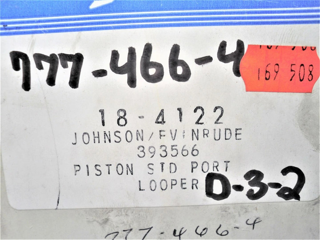 Piston Kit for Sierra 18-4122 Johnson Evinrude OMC Small Bore Loopers (STD)
