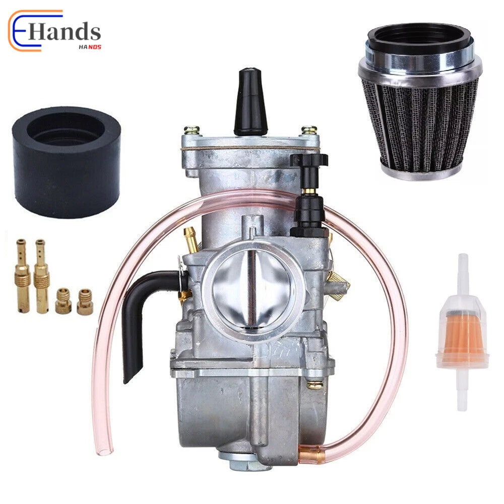 Carburetor & Air Filter for Kawasaki KX80 KX100 KX125 (32mm, 100cc-200cc)