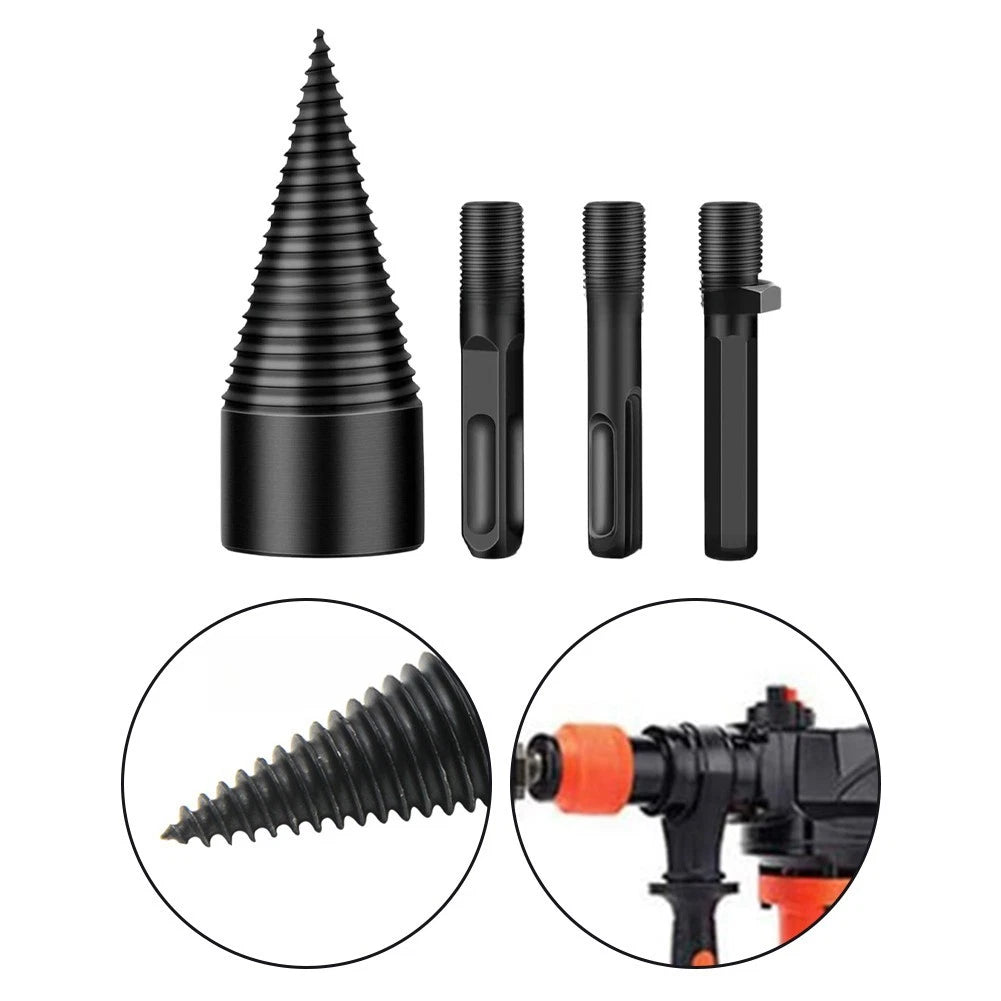 32mm Screw Cone Wood Drill Bit for Firewood Splitting