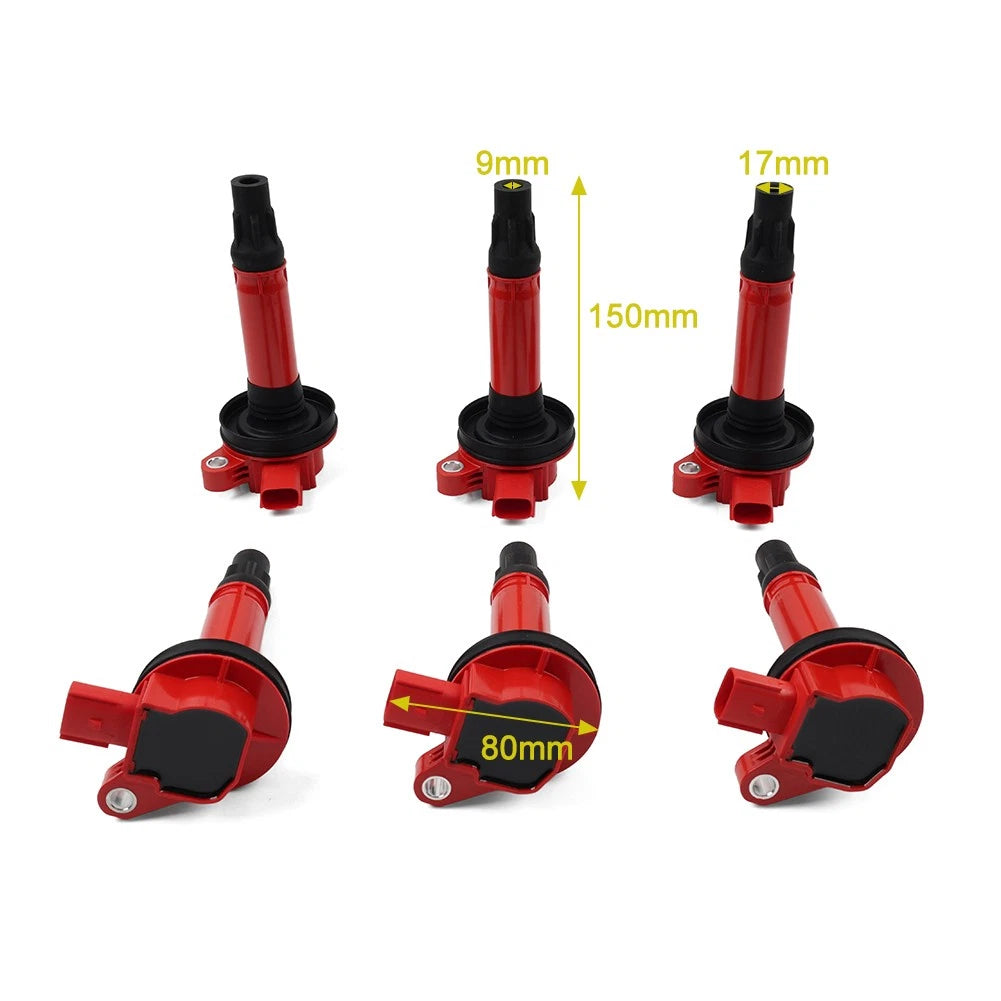 6X Ignition Coil UF553 for Ford Edge Explorer Mustang (2007–2019)
