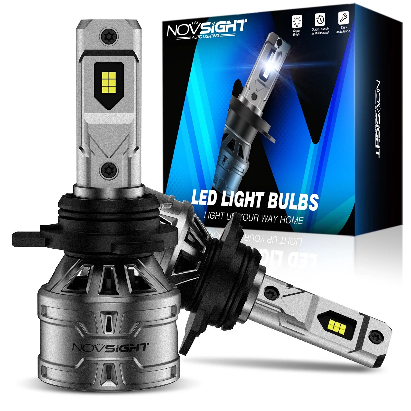 2X 9012 LED Headlight Bulbs Kit for Jeep Cherokee (2014–2015)