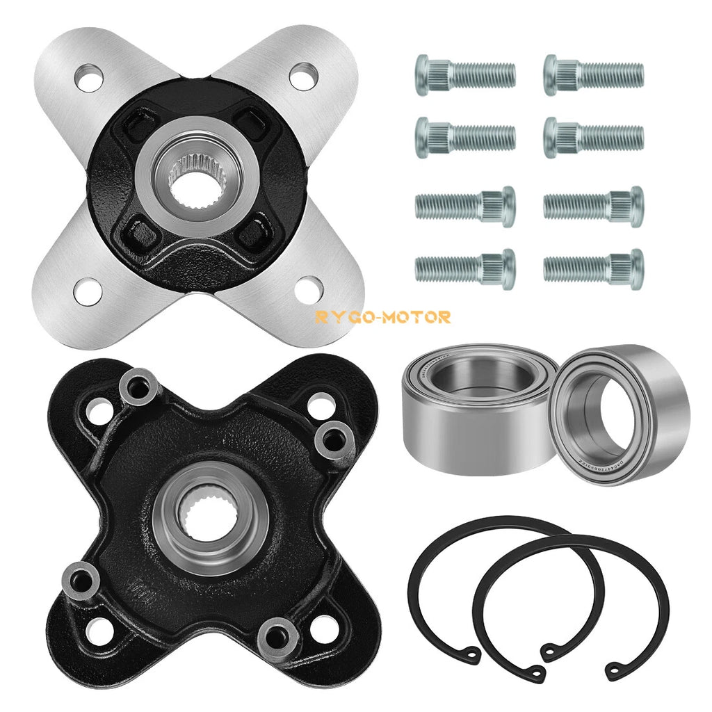 2X Front/Rear Wheel Hubs & Bearing Bolts Kit for Polaris RZR 1000 900 (2015–2025)