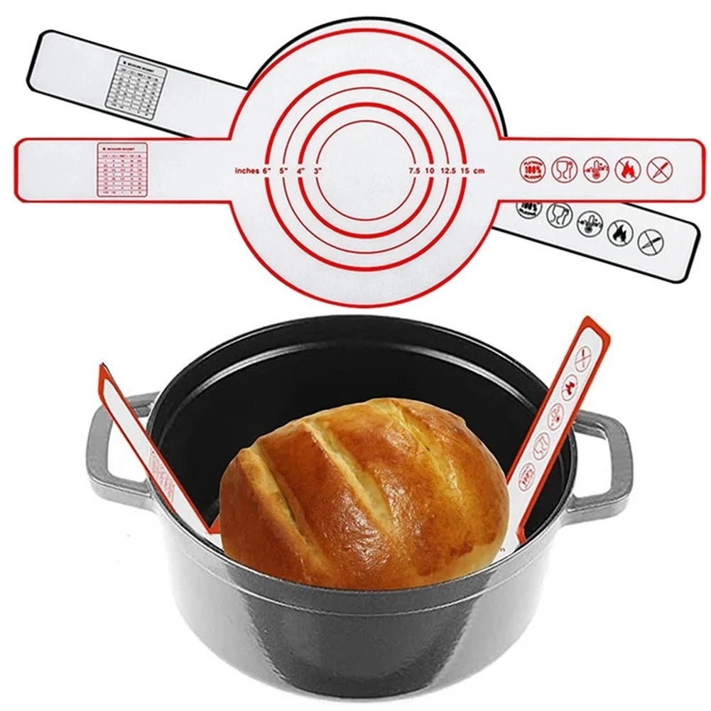 Flexible Dough Transferring Baking Mat with Long Handle