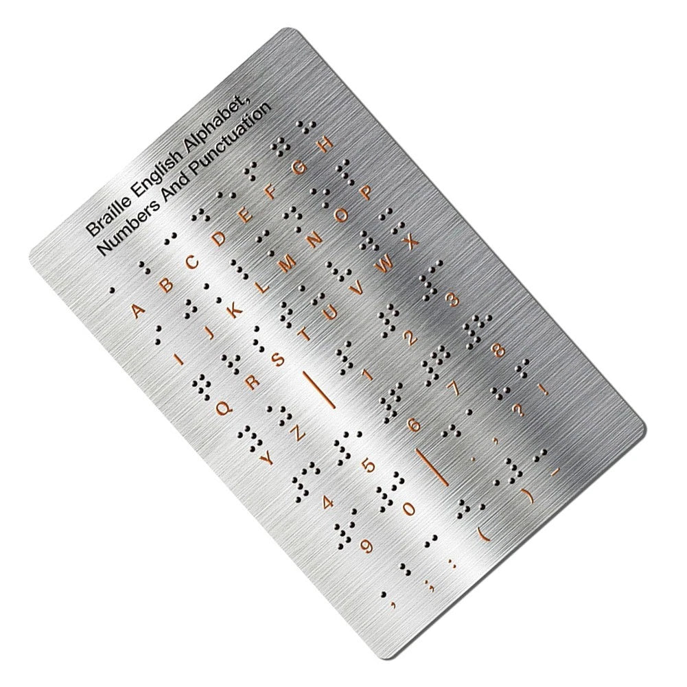 Tactile Braille Learning Tool Metal Board for Blind Education (2023)
