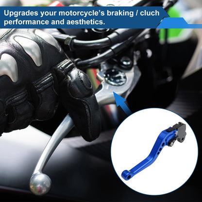 Adjustable Short Brake Clutch Lever Set for Aprilia RS125 (1996–2005) Blue