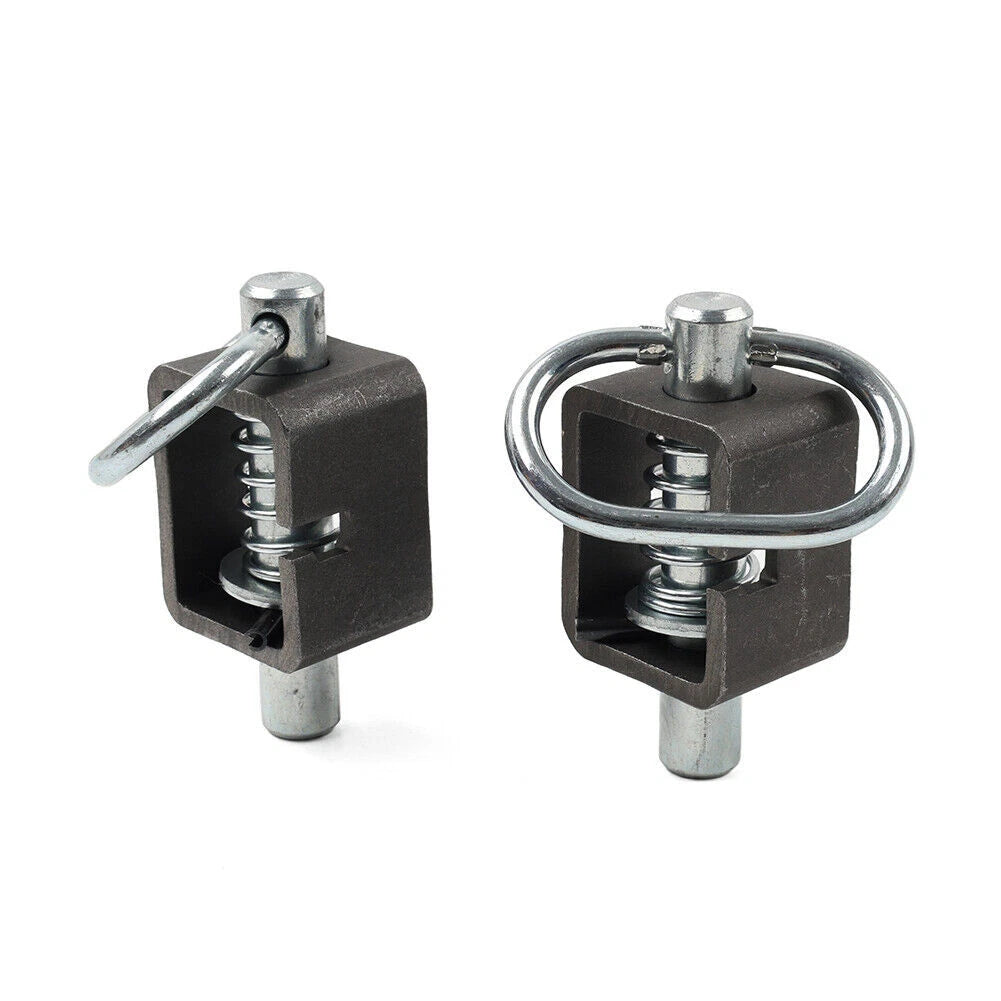 Weld-On Spring Latch Lock Assembly for Utility Steel Trailer Gate (5/8")