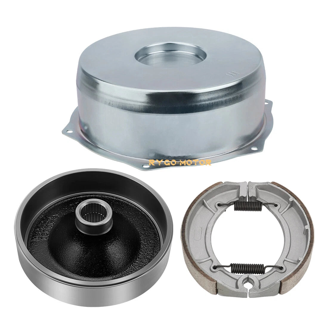 Rear Brake Drum Hub Shoes Cover Kit for Yamaha Big Bear 400 YFM400 (2000–2004)