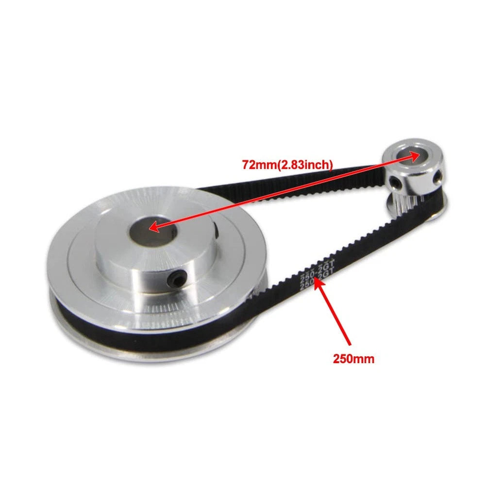 Timing Pulley Kit with 250mm Belt for Reliable Transmission