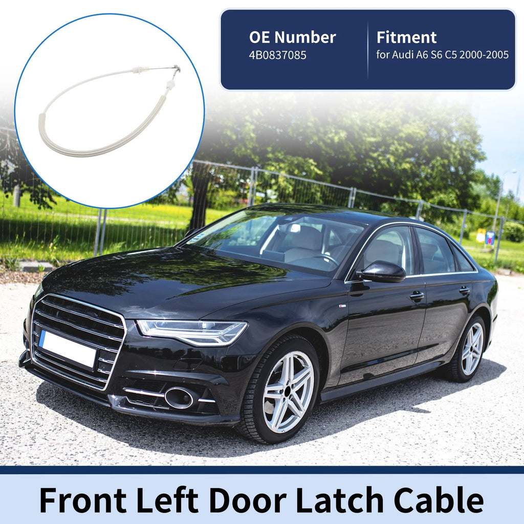 Door Latch Cable No.4B0837085 for Audi A6 S6 C5 (2000–2005) Front Left
