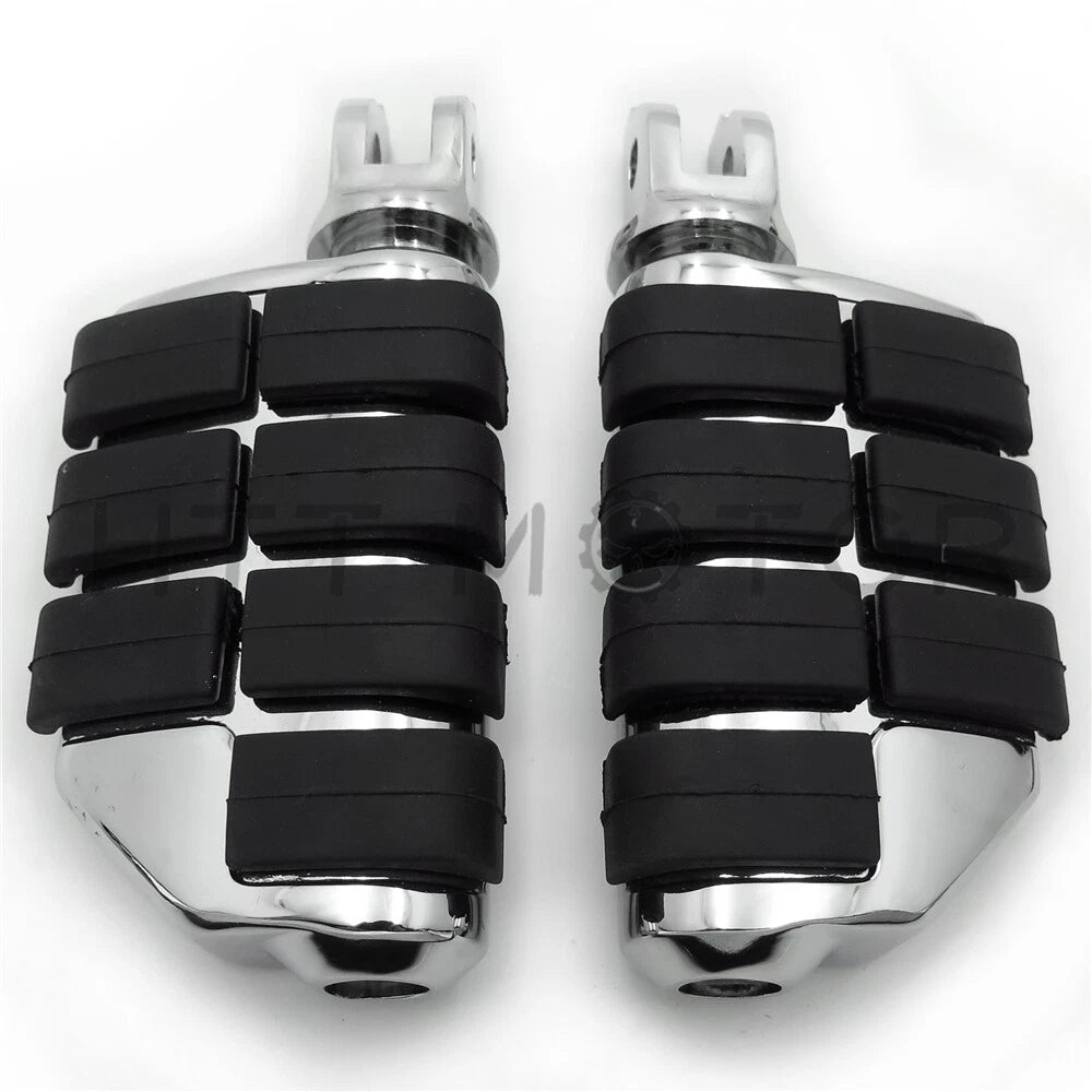 Chrome Dually Footpegs for Harley Breakout FXBR / FXBRS (2018–2019)