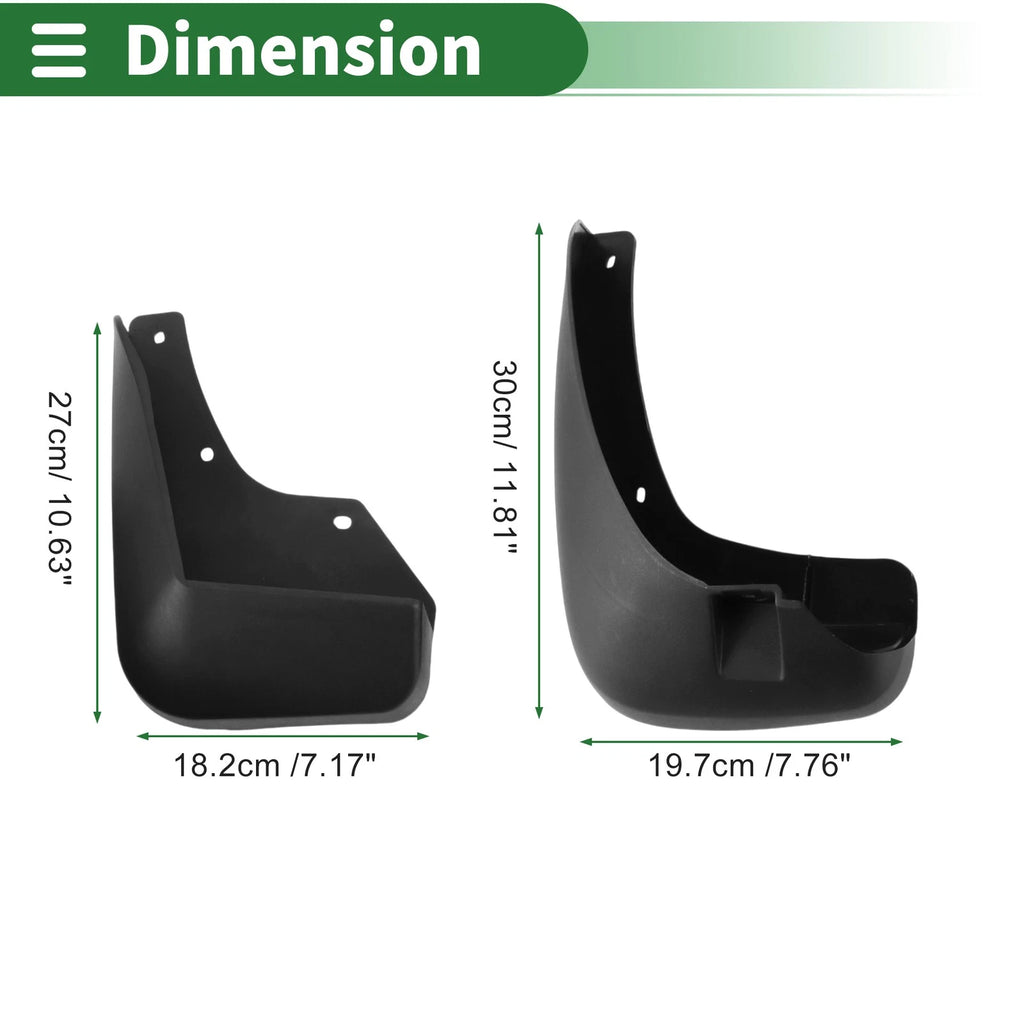 Mud Flaps Splash Guards with Mount Accessories for Chevrolet Captiva (2015–2019)
