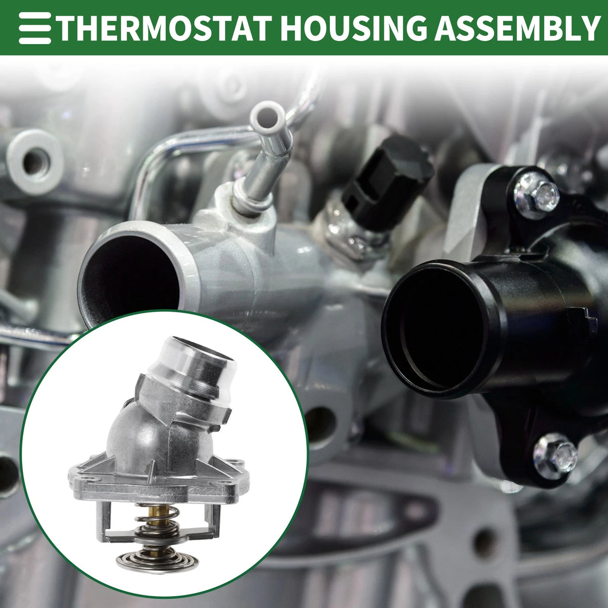 Engine Coolant Thermostat Housing Assembly for BMW X5 (2000–2003)