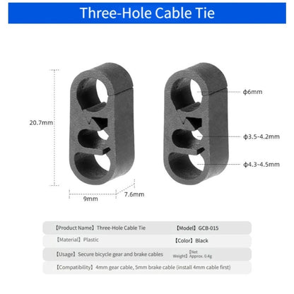 Bike Brake Cable Organizer U Type Oval Holder for 4mm 5mm Wires