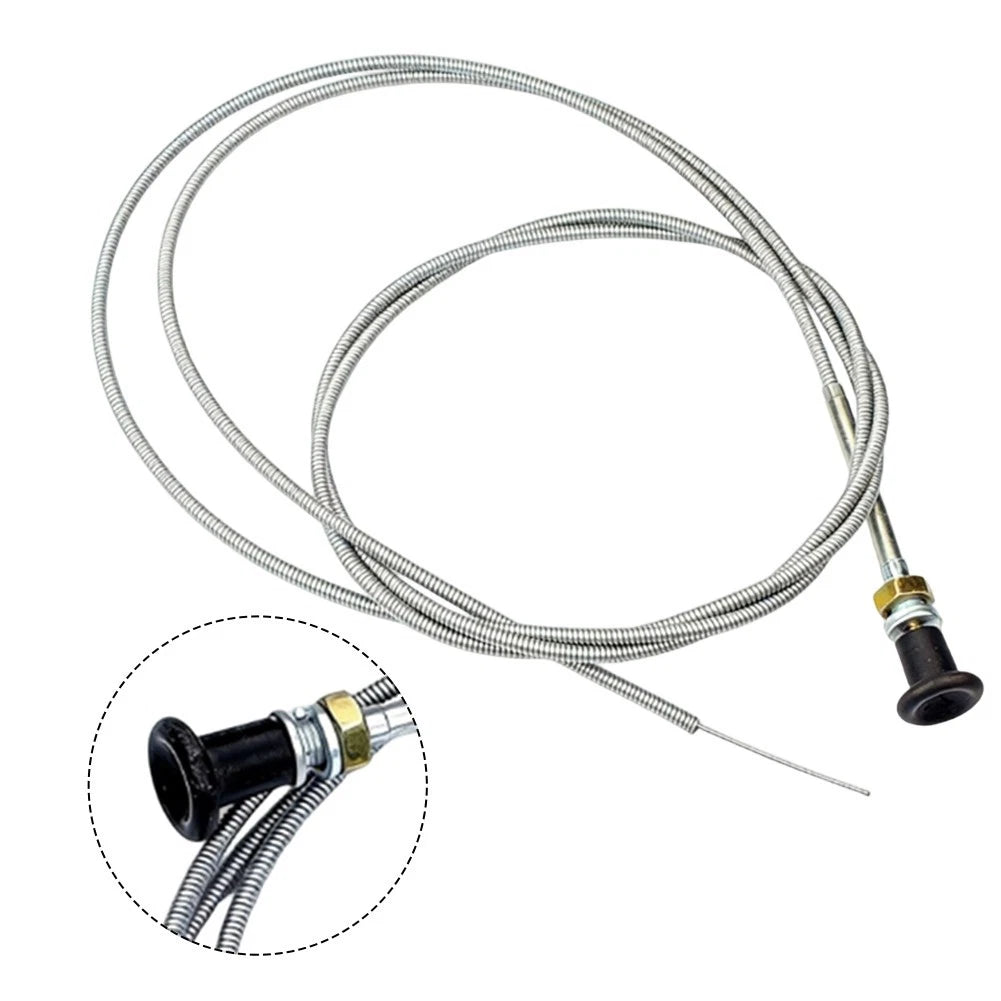 Metal Pull Cord Cable for Lawn Mower Tractor (96 Inch Cuttable Design)