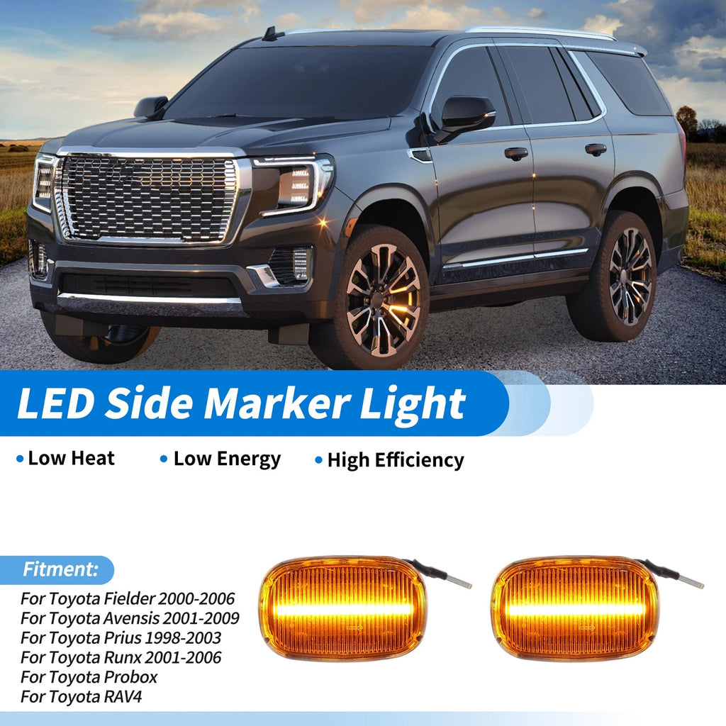 LED Side Fender Marker Light for Toyota Fielder 2000–2006 2 pcs