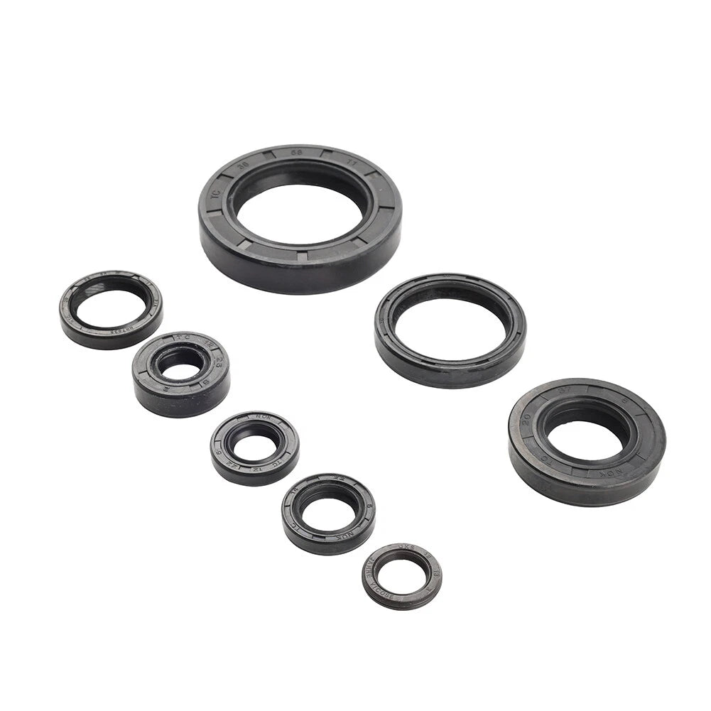 8-Piece Engine Oil Seal Kit for Honda CR250R (1992–2001)